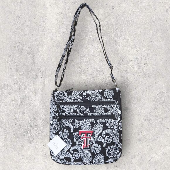 Vera Bradley Collegiate Crossbody - Texas Tech University - Black- NWT - Picture 2 of 9